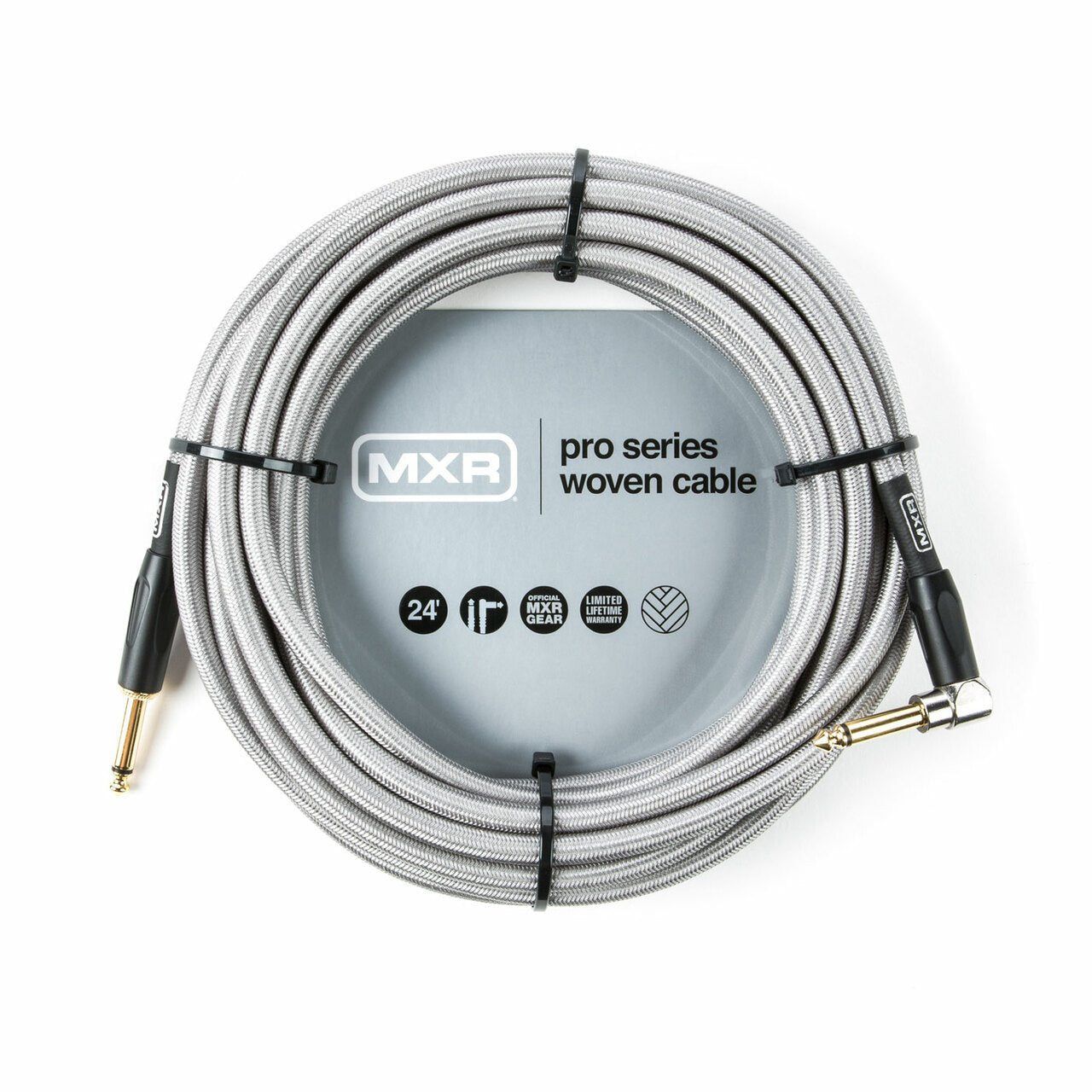 MXR Woven 24' Guitar Cable Right Angle - La Boîte Musicale - MXR -