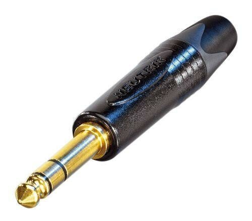 Neutrik - 3 pole 1/4 professional phone plug - gold contacts - black shell - La Boîte Musicale - Plugs - Neutrik -