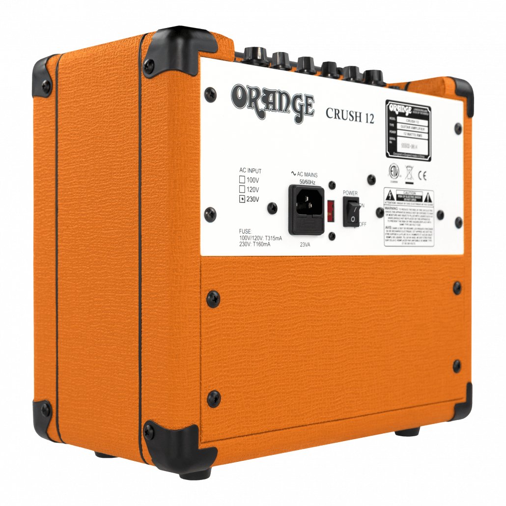 Orange - Crush 12 - Orange color - La Boîte Musicale - Electric Guitar Amplifier - Orange -