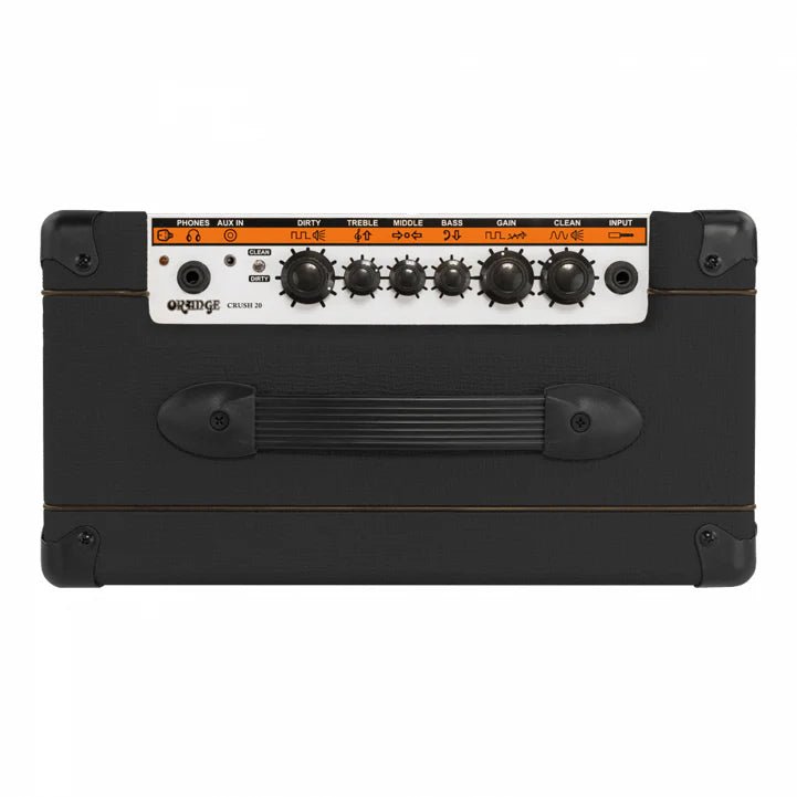 ORANGE - Crush 20 Guitar Combo Amp, Black Color - La Boîte Musicale - Electric Guitar Amplifier - Orange -