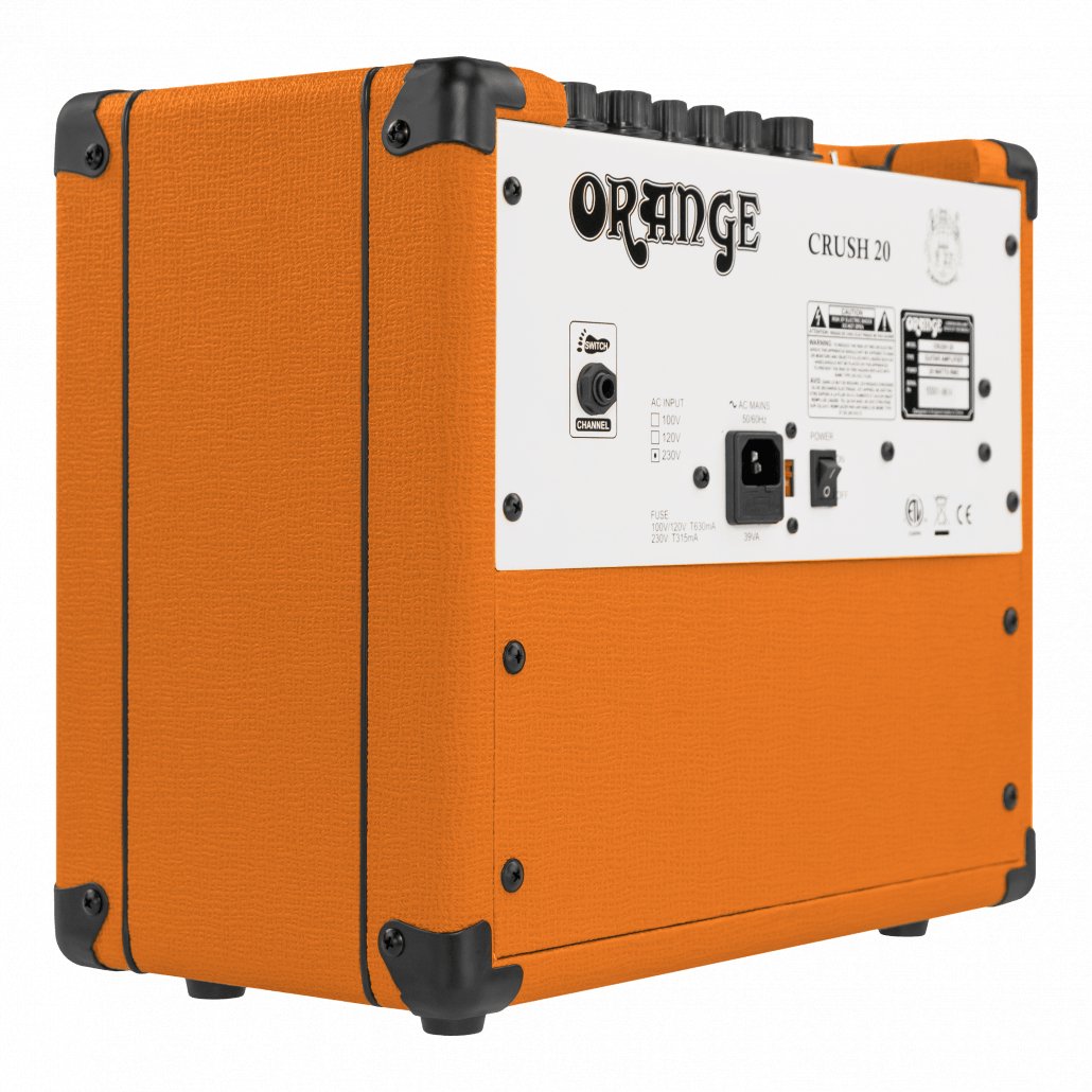 Orange - Crush 20 Orange color - La Boîte Musicale - Electric Guitar Amplifier - Orange -