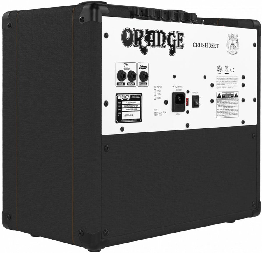 Orange - Crush 35RT Black Color - La Boîte Musicale - Electric Guitar Amplifier - Orange -