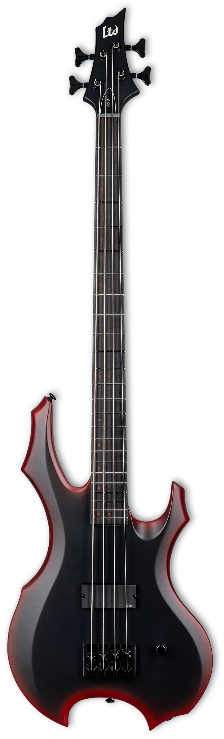 ESP LTD FL-4 Fred Leclercq, Black Red Burst Satin