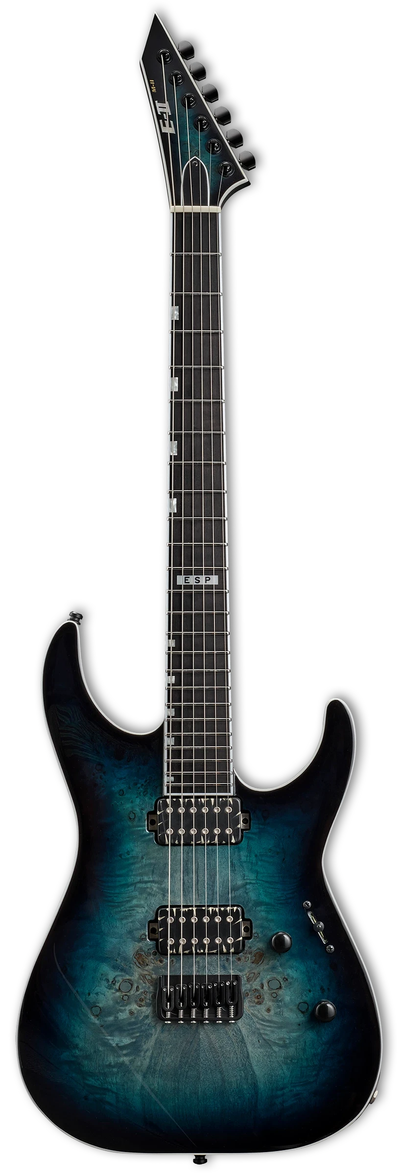 ESP E-II M-II HT, Mercury Blue Burst
