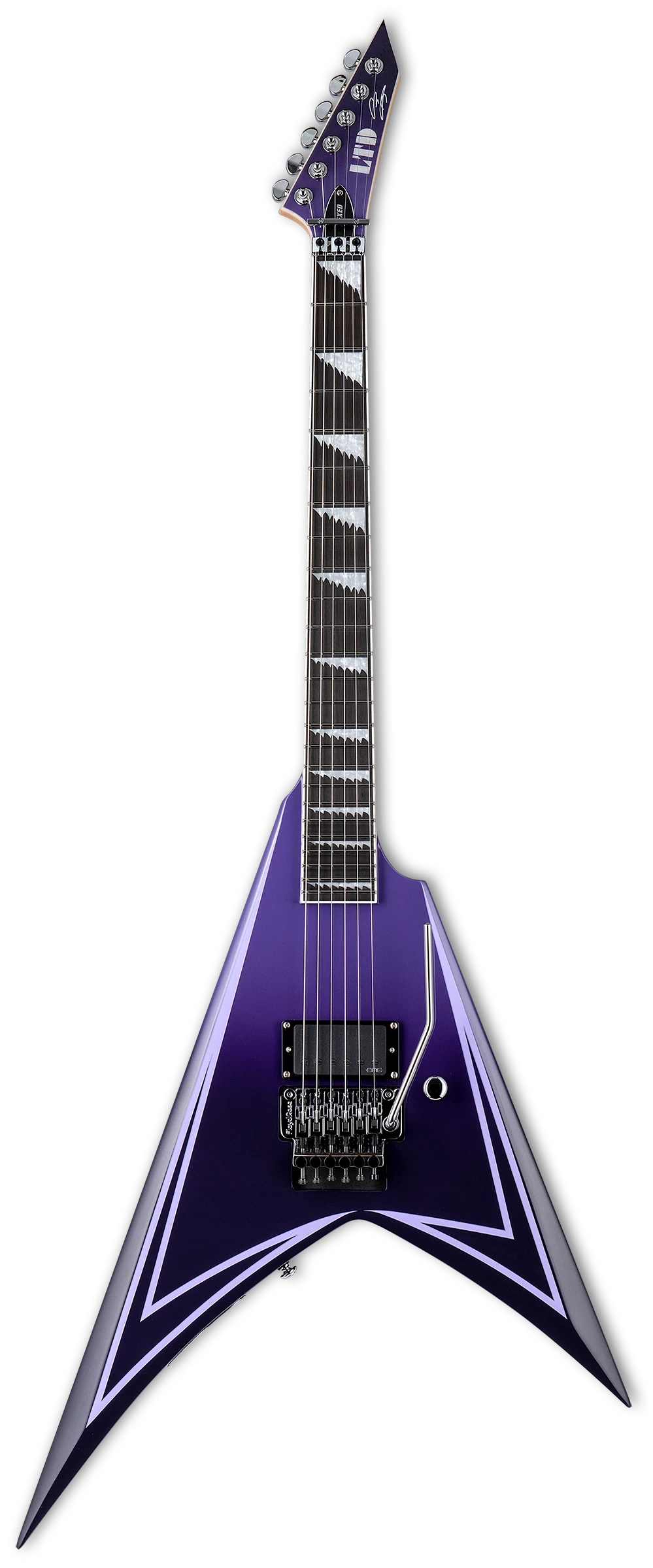 ESP Alexi Laiho Hexed, Purple fade with Black Stripe