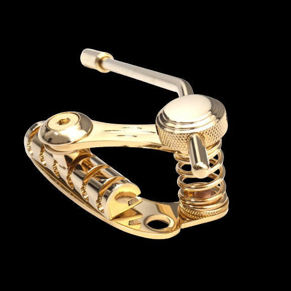 Duesenberg Les Trem II Tremolo System for Guitars - Gold – angled view