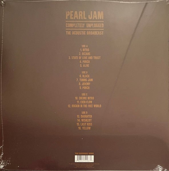 Pearl Jam - Completely Unplugged The Acoustic Broadcast Coloured Vinyl - La Boîte Musicale - Vinyl Records - Vinyl Records -