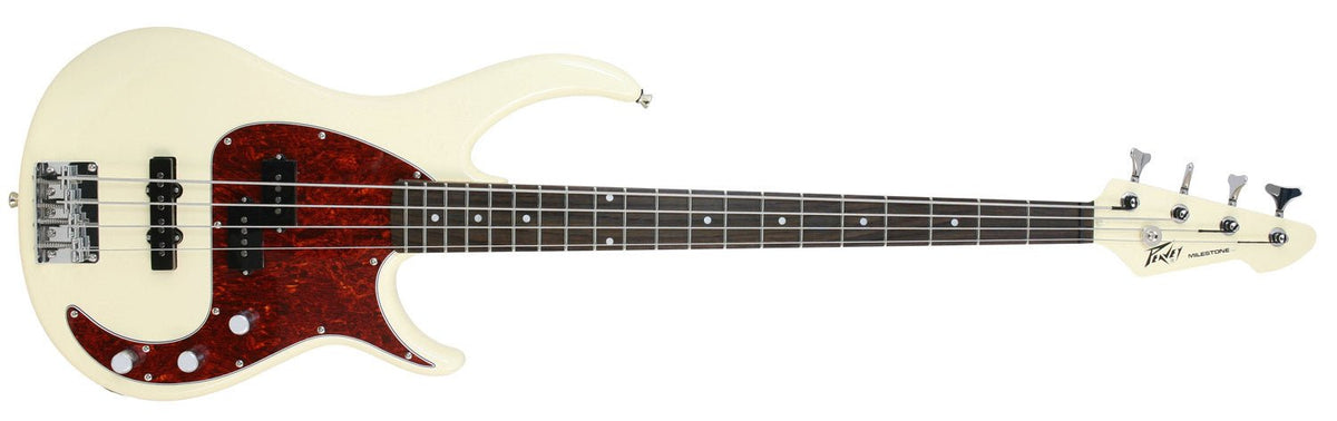 Peavey - Milestone® 4 Ivory 4 String Bass Guitar - La Boîte Musicale - Bass Guitar - Peavey -
