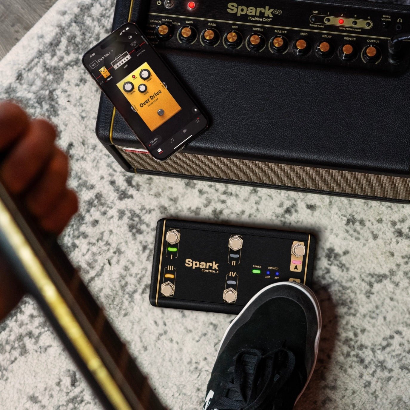Positive Grid - 6 - Switch Wireless Amplifiers Footswitch - La Boîte Musicale - La Boîte Musicale -