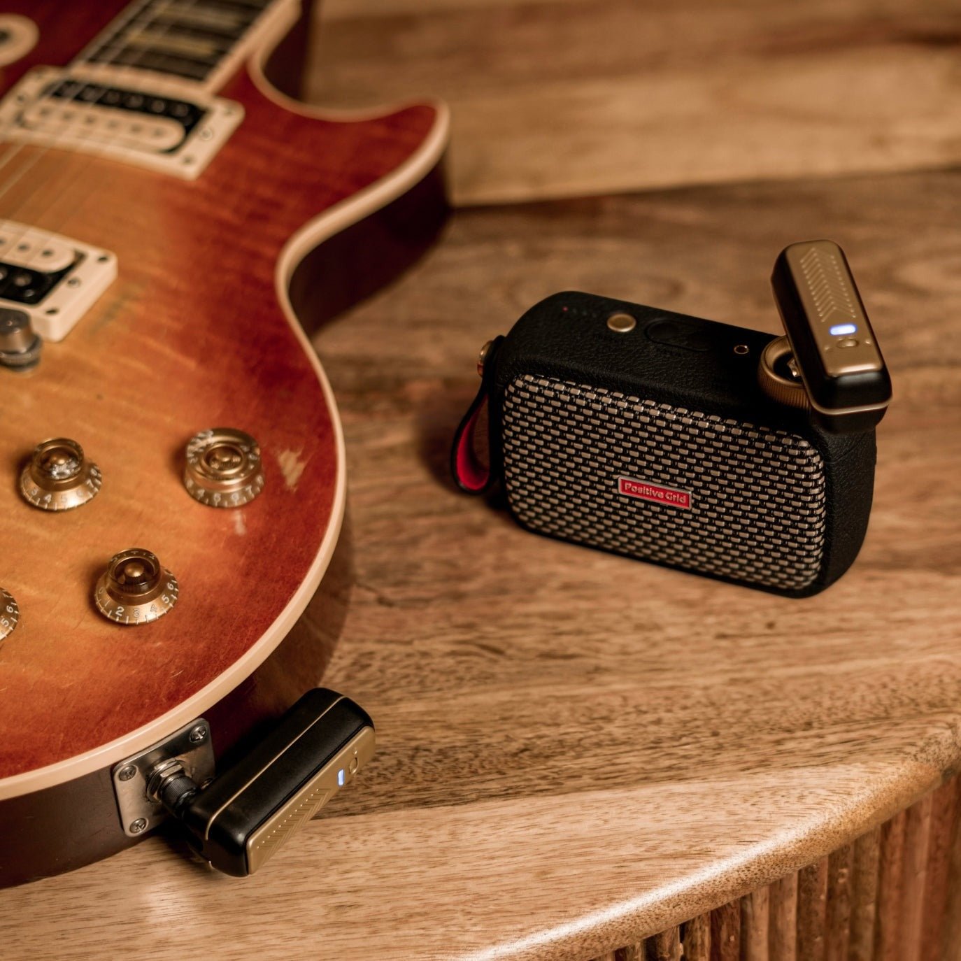 Positive Grid - Ultra - Low Latency Wireless Guitar System - Gold - La Boîte Musicale - La Boîte Musicale -