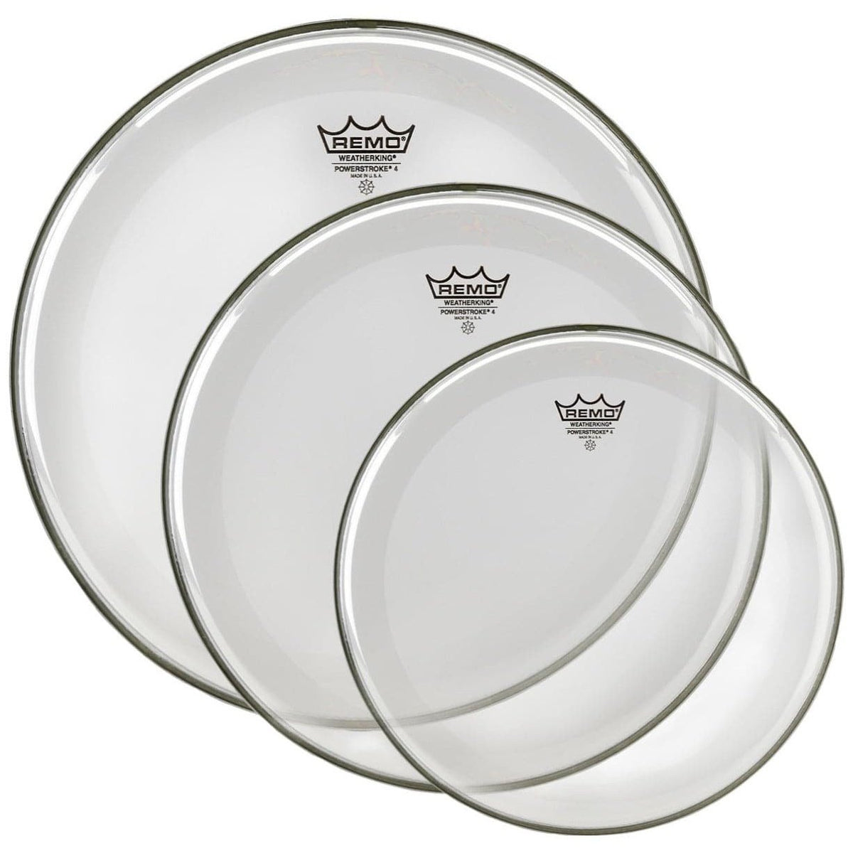 Remo Tom Pack (10",12",16" Clear P4), — PP-2630-P4
