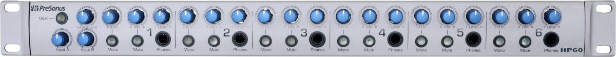 PreSonus - HP60 6 - Channel Headphone Mixing Systems - La Boîte Musicale - Mixers - Presonus -