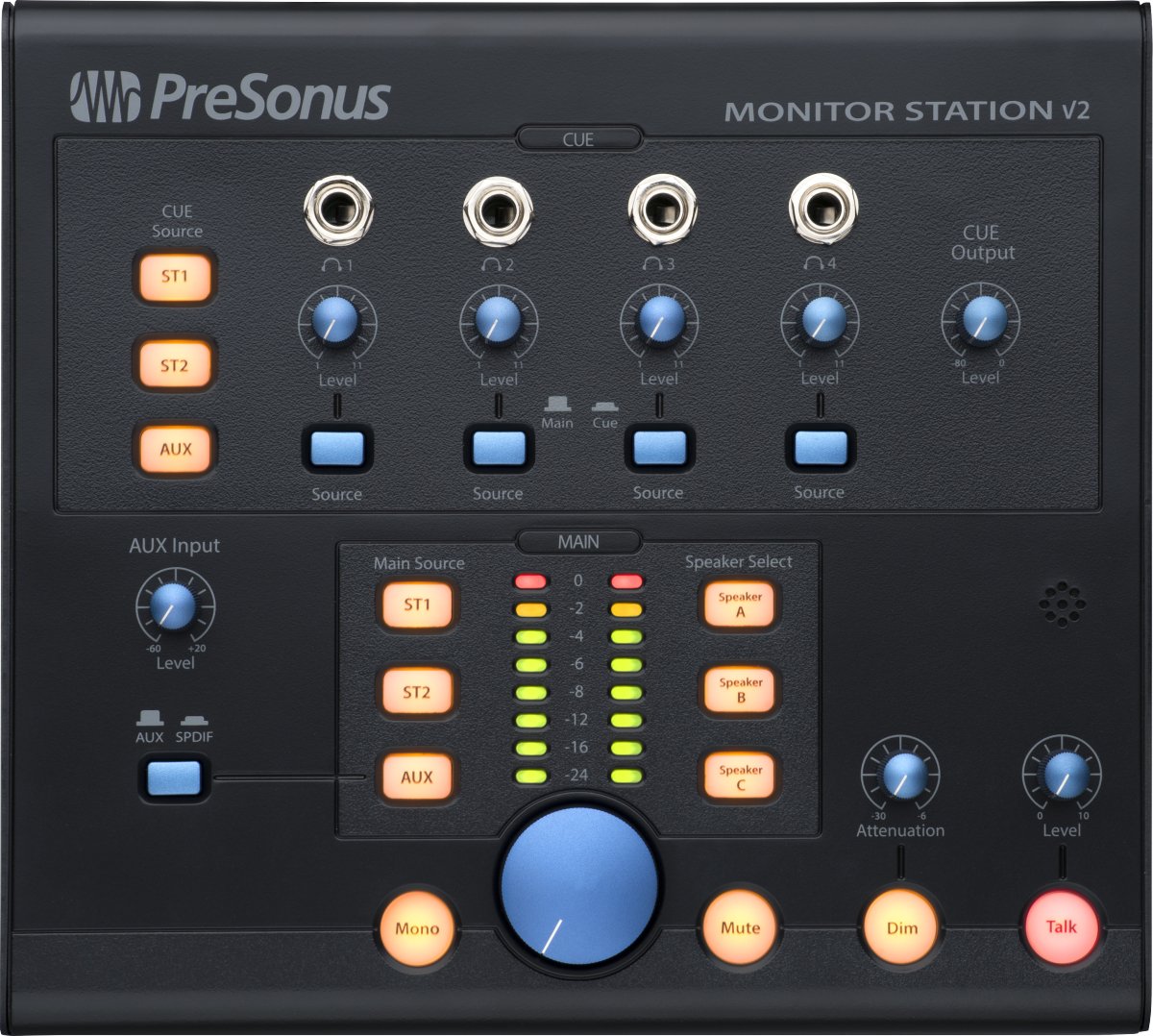 PreSonus® - Monitor Station V2 Monitoring Controller - Black - La Boîte Musicale - Mixers - Presonus -