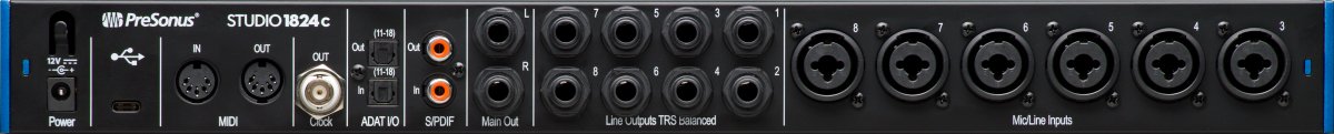 PreSonus® - Studio 1824c - Black - 120V - La Boîte Musicale - Interfaces - Presonus -