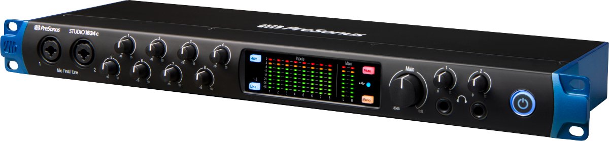 PreSonus® - Studio 1824c - Black - 120V - La Boîte Musicale - Interfaces - Presonus -