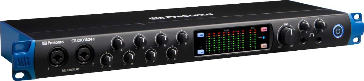 PreSonus® - Studio 1824c - Black - 120V - La Boîte Musicale - Interfaces - Presonus -