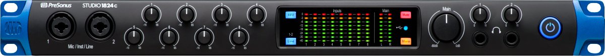 PreSonus® - Studio 1824c - Black - 120V - La Boîte Musicale - Interfaces - Presonus -