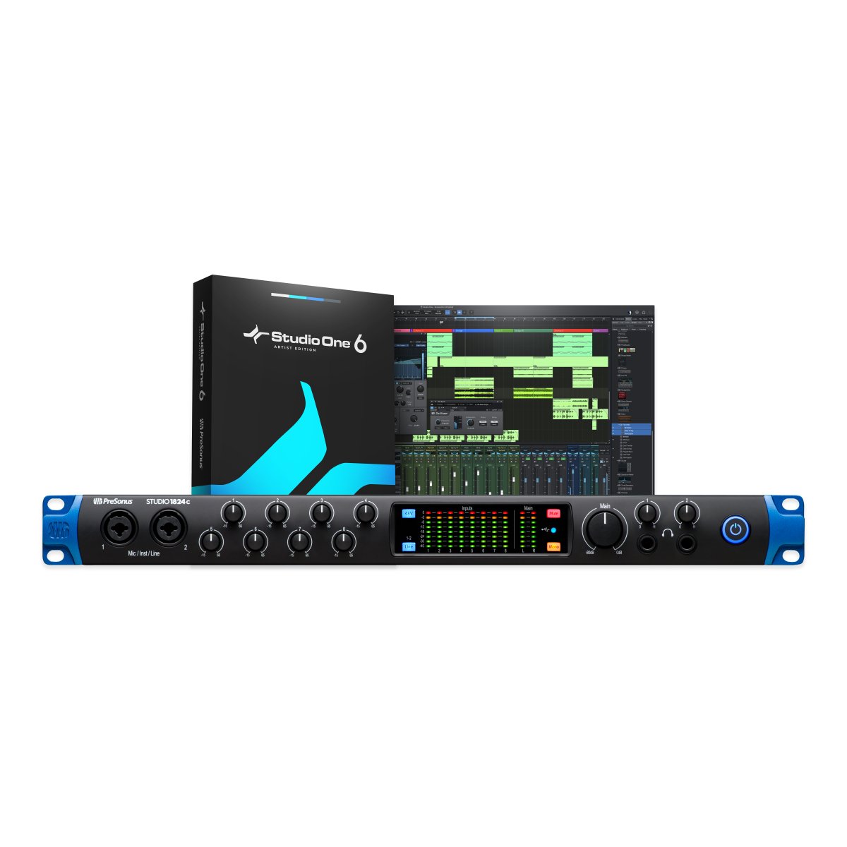 PreSonus® - Studio 1824c - Black - 120V - La Boîte Musicale - Interfaces - Presonus -