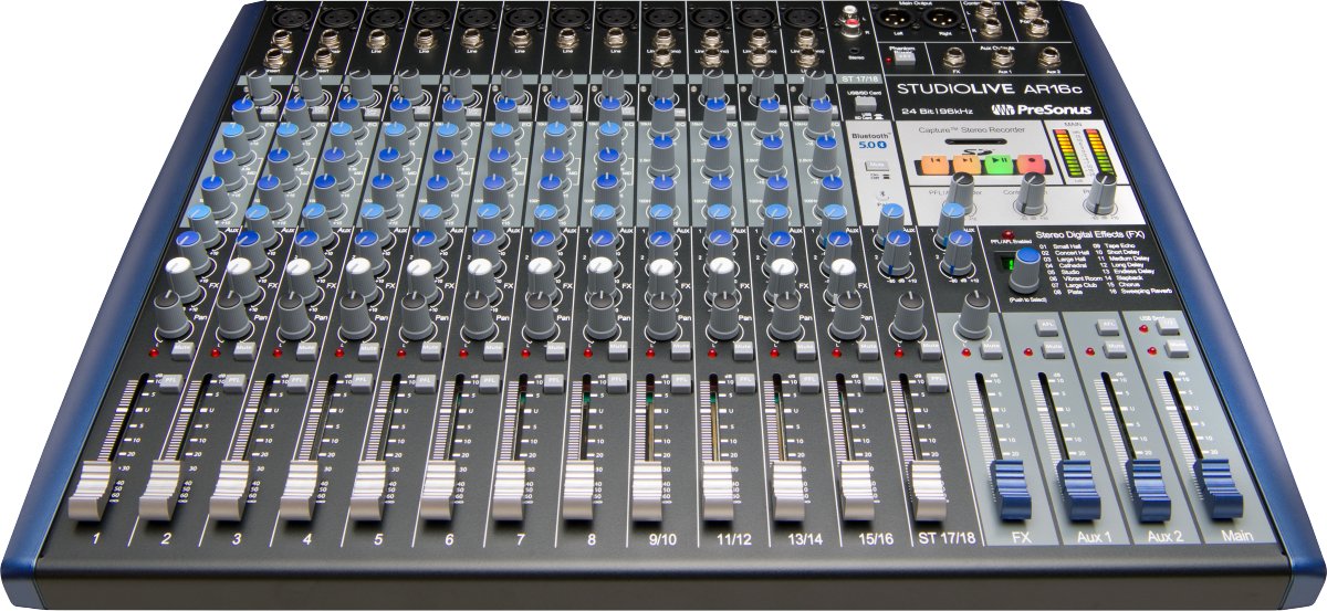 PreSonus® StudioLive® AR16c Analog Mixer - Blue - La Boîte Musicale - Mixers - Presonus -