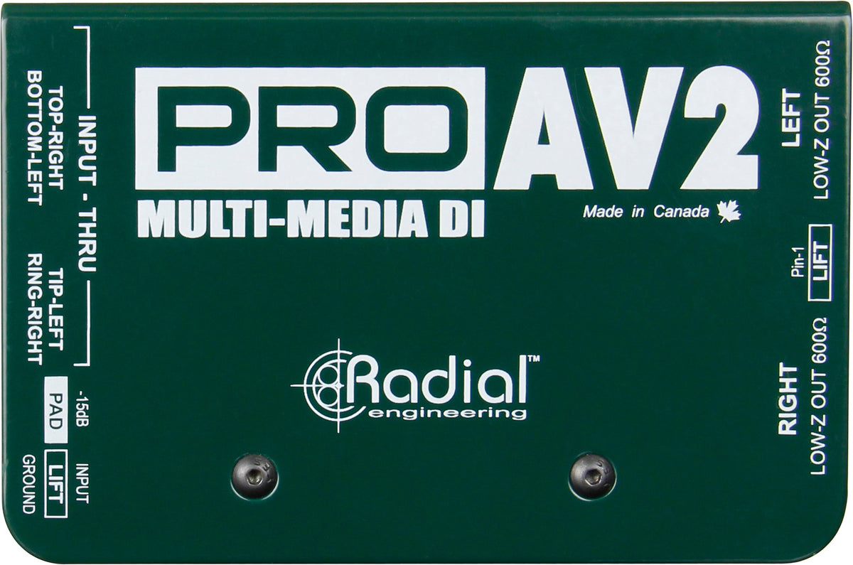 Radial ProAV2 - Stereo Multimedia Direct Box - product view 1