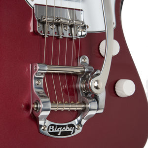 Harmony Silhouette Electric Guitar with Case/Bigsby - Burgundy
