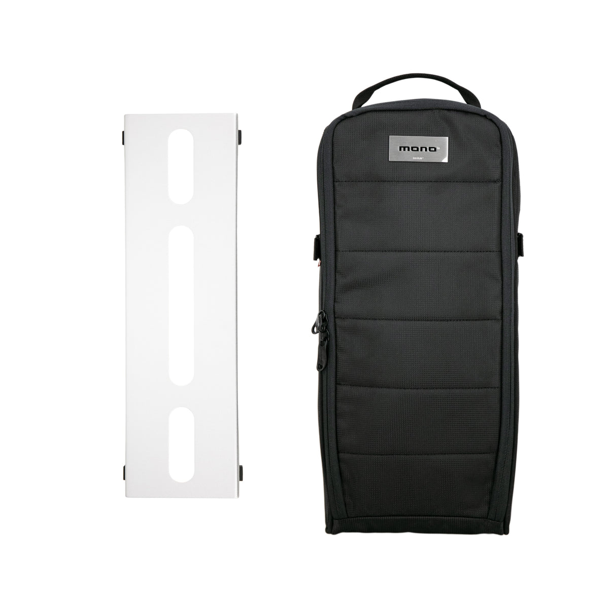 MONO LITE+ Pedalboard with Tick+ Accessory Case Bundle - Silver — product view