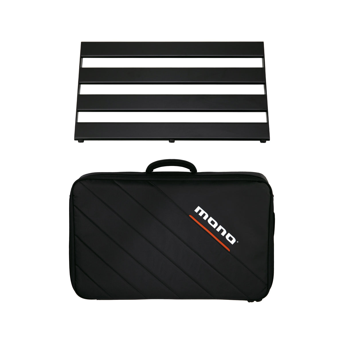 MONO Medium Pedalboard Rail with Stealth Tour Case - Black — product view