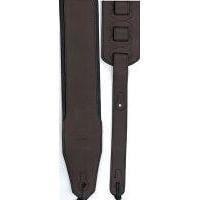 Profile - Dark Brown Leather Guitar Strap - La Boîte Musicale - Profile -