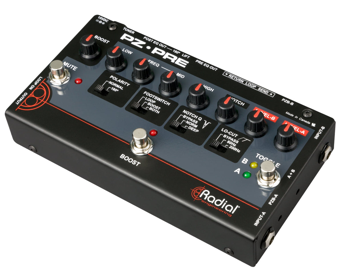 Radial PZ-Pre - Acoustic Preamp - product view 3
