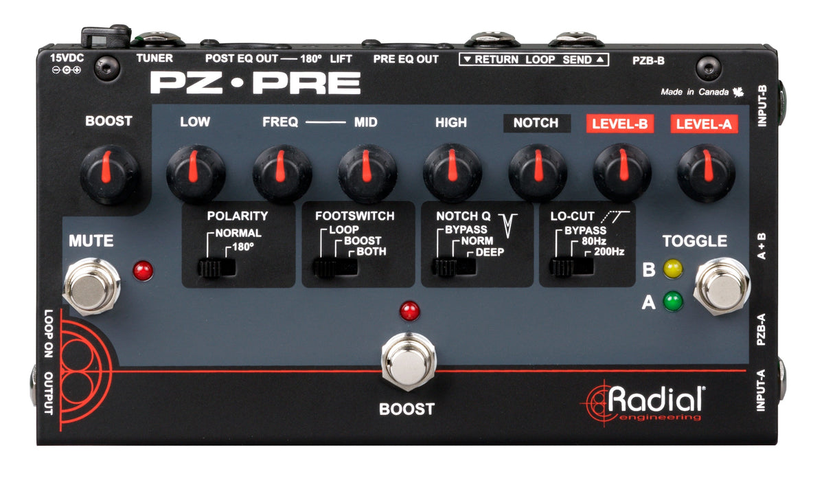 Radial PZ-Pre - Acoustic Preamp - product view 1
