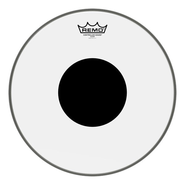 Remo 10 Controlled Sound Clear Drum Head With Black Dot - La Boîte Musicale - Drum Heads - Remo -