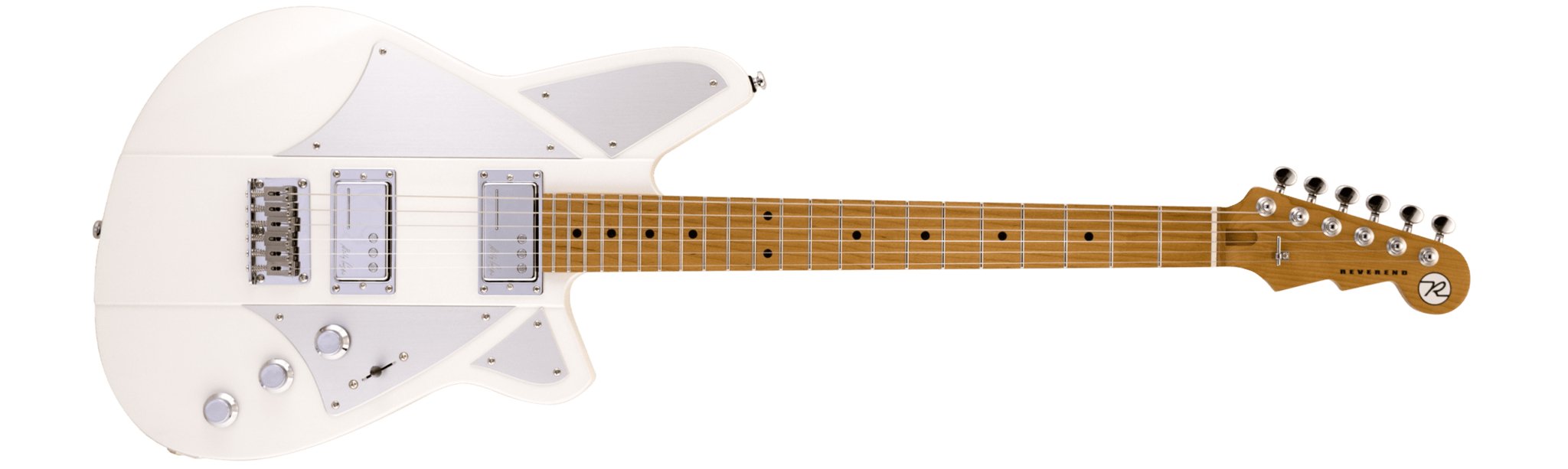 Reverend - Billy Corgan Satin Pearl White RM - La Boîte Musicale - Electric Guitars - Reverend -