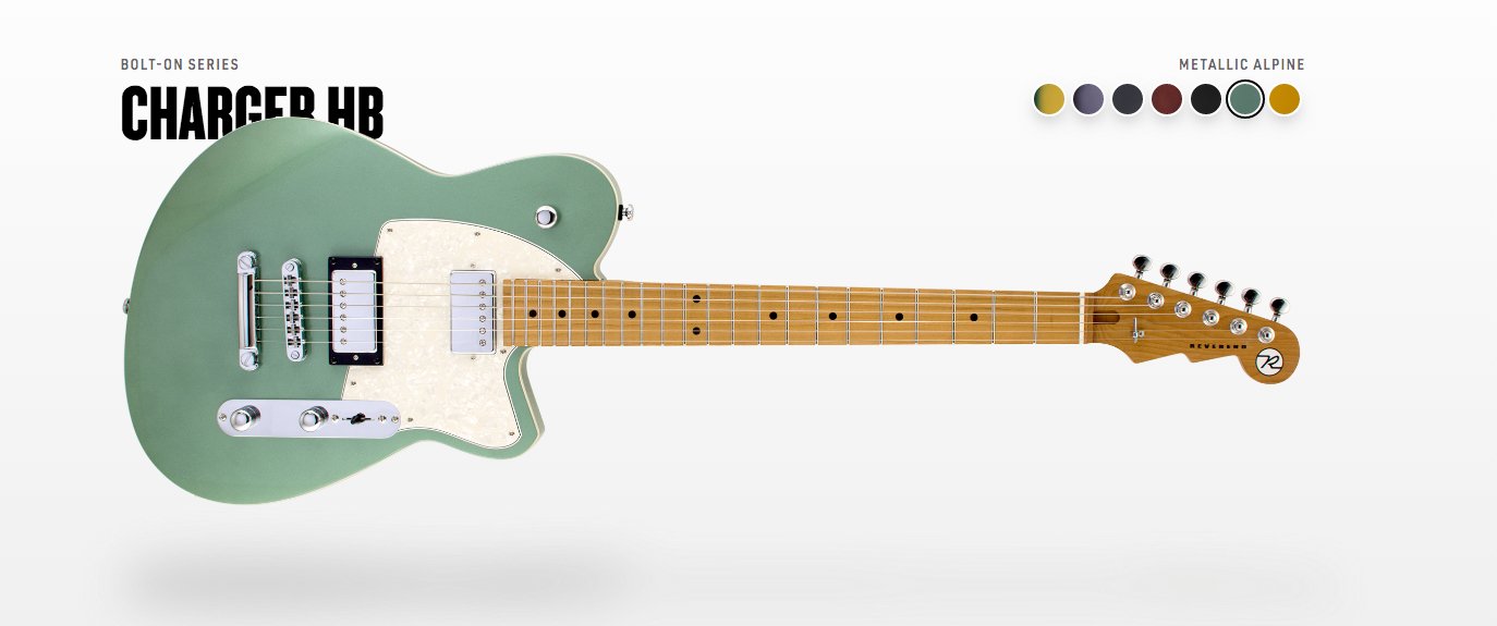 Reverend - Charger HB Metallic Alpine RM - La Boîte Musicale - Electric Guitars - Reverend -