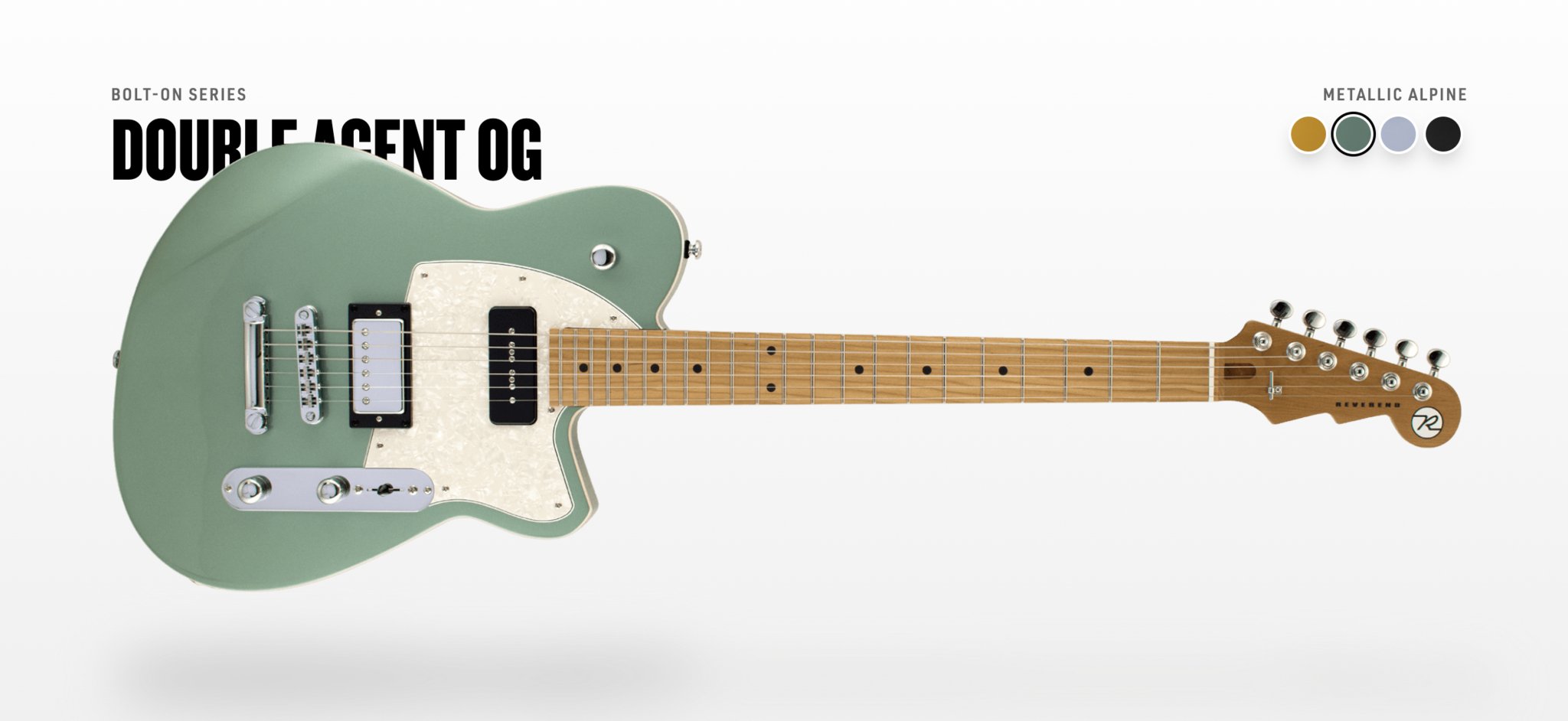 Reverend - Double Agent OG - Metallic Alpine - RM - La Boîte Musicale - Electric Guitars - Reverend -