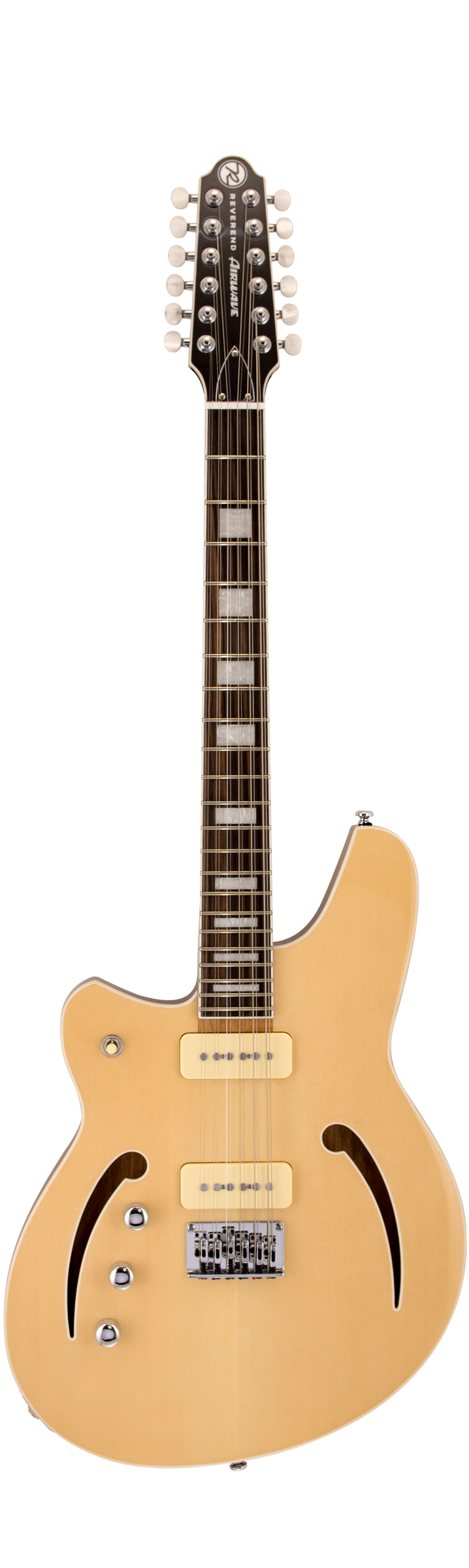 Reverend Airwave 12-String Left-Handed - Natural - front view