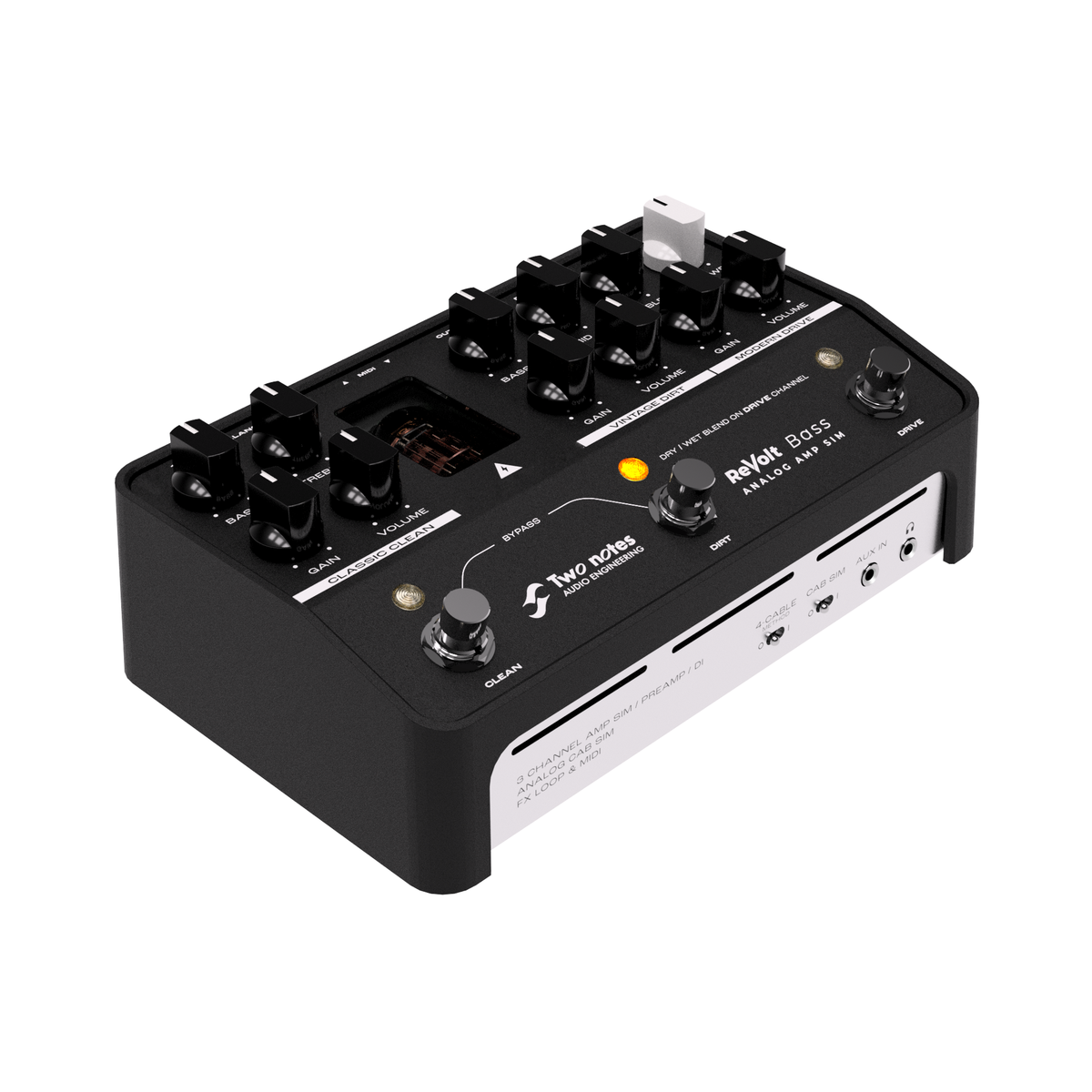 Two Notes ReVolt Bass 3-Channel Analog Amp Simulator