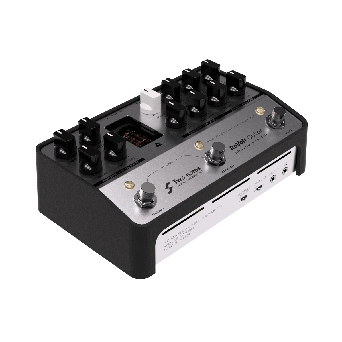 Two Notes ReVolt Guitar 3-Channel Analog Amp Simulator