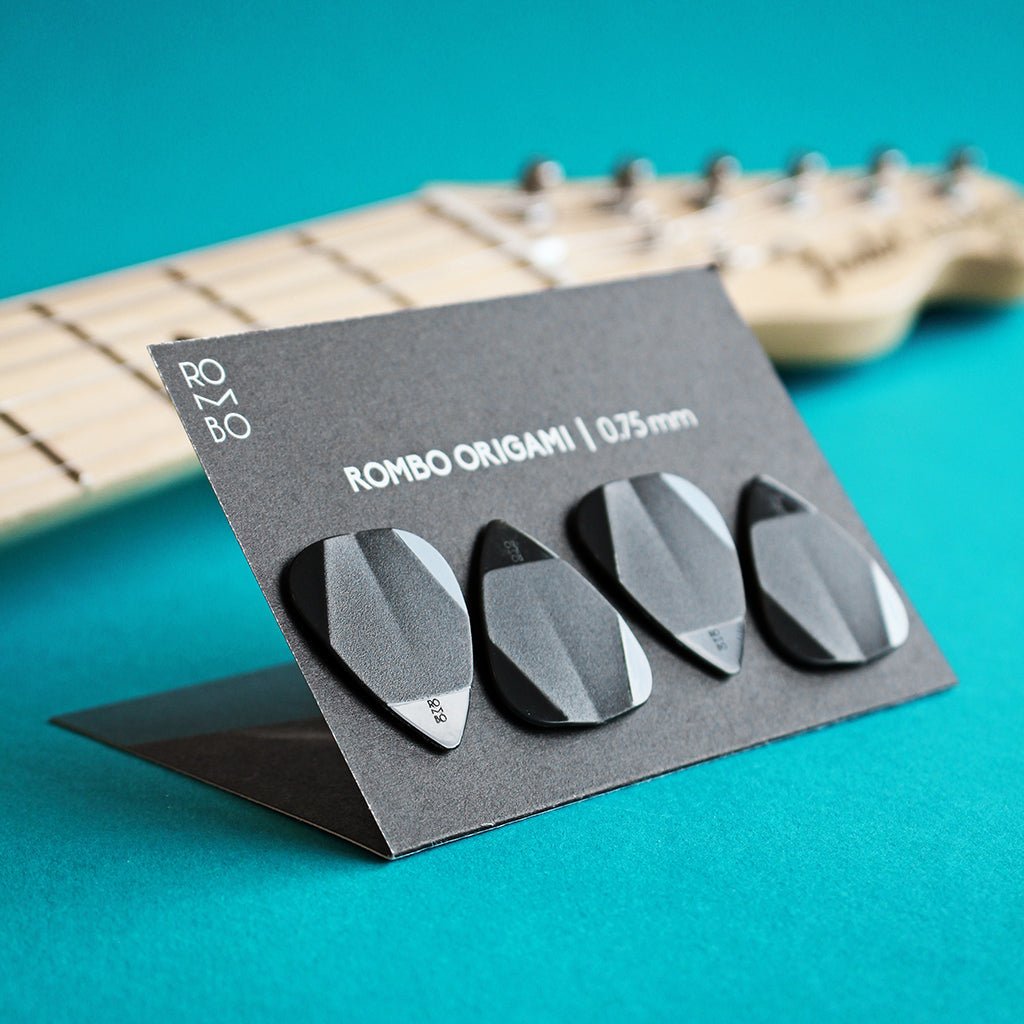 Rombo - Origami Pick Set Graphite Black - La Boîte Musicale - Rombo Picks -