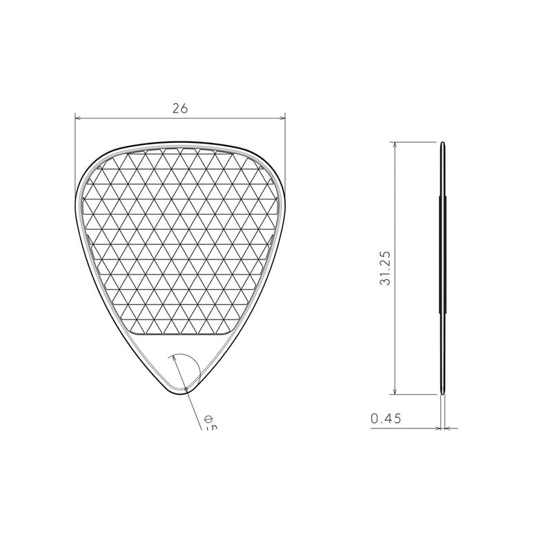 Rombo - The Rombo Classic Pick Set (4 guitar picks) Water Blue - La Boîte Musicale - Rombo Picks -