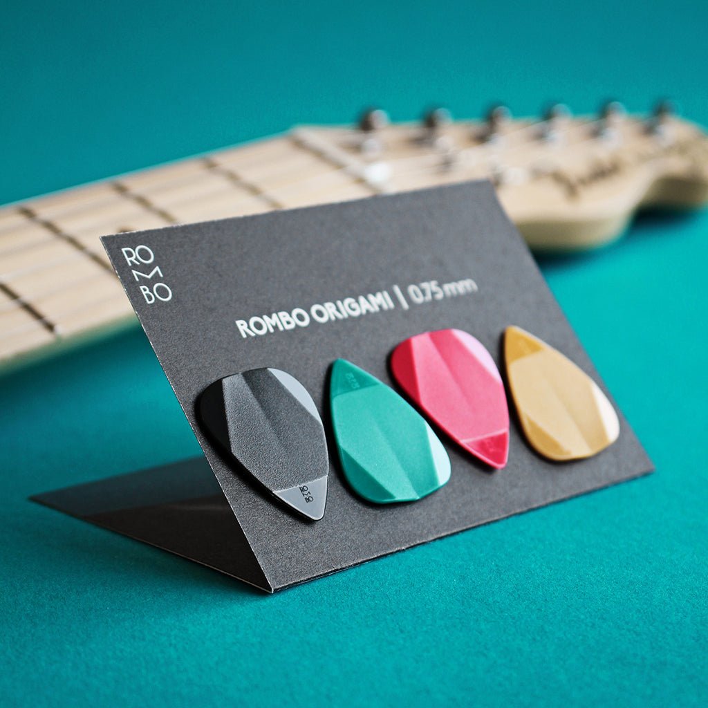 Rombo - The Rombo Origami Pick Set (4 guitar picks) Mixed colours - La Boîte Musicale - Rombo Picks -