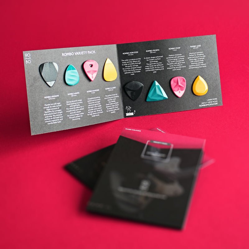 Rombo - Variety Pack (8 Guitar picks) - La Boîte Musicale - Rombo Picks -