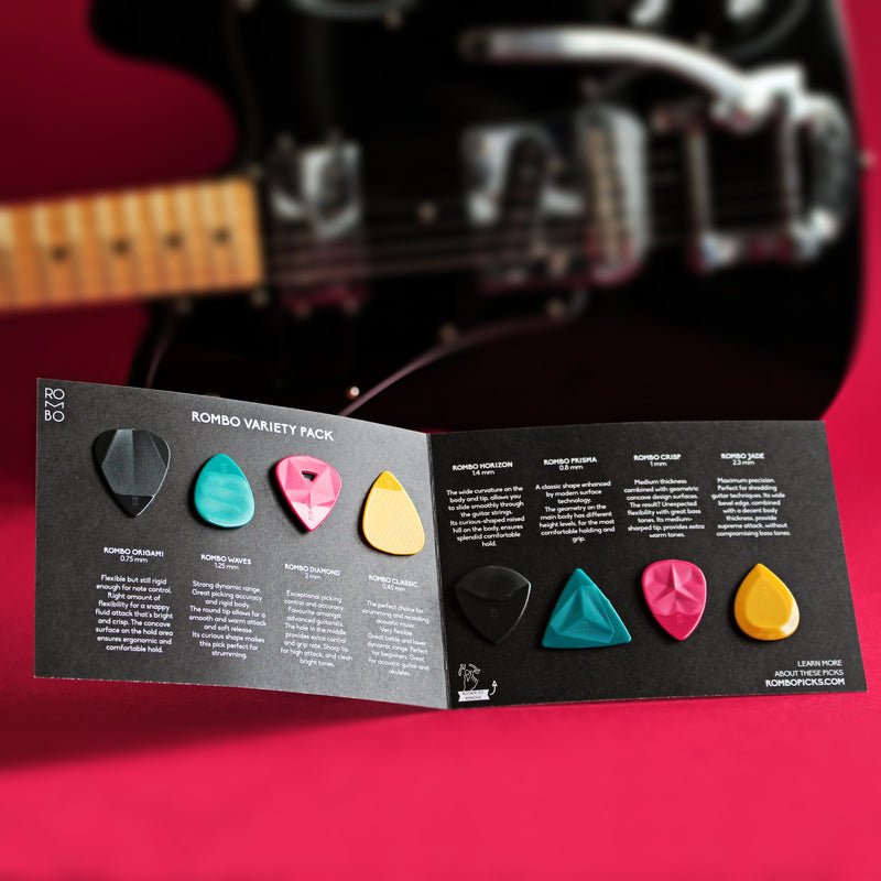 Rombo - Variety Pack (8 Guitar picks) - La Boîte Musicale - Rombo Picks -