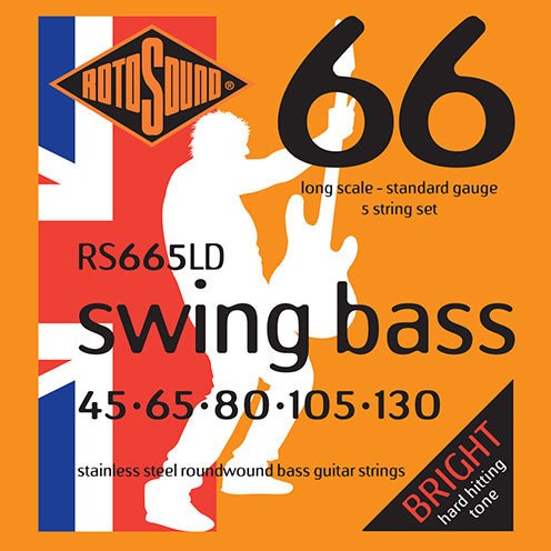 Rotosound bass strings stainless 45 - 130 5 string set - La Boîte Musicale - Electric Bass Strings - Rotosound -