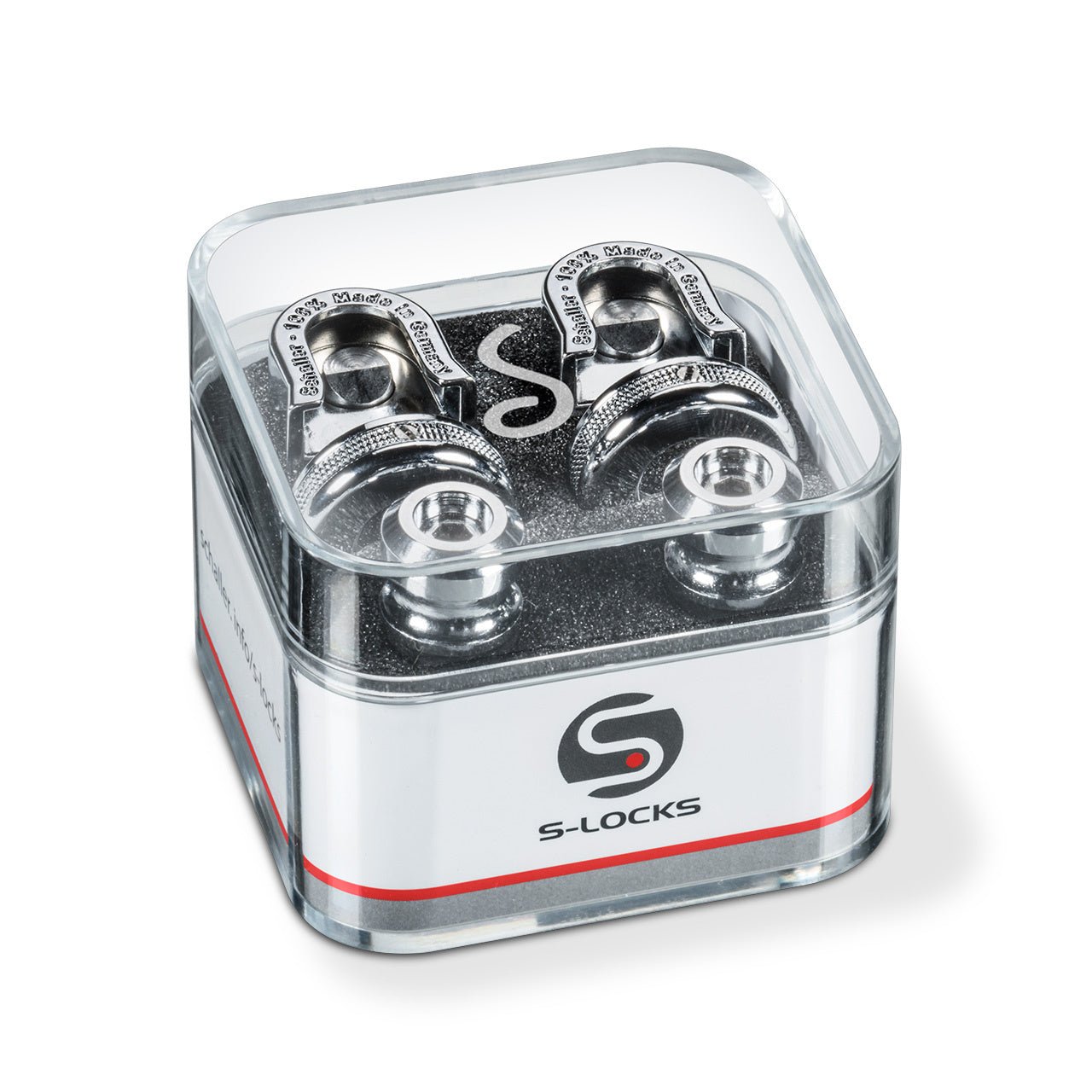 Schaller S - Lock Strap Locks (2 Pieces) - Chrome - La Boîte Musicale - schaller -