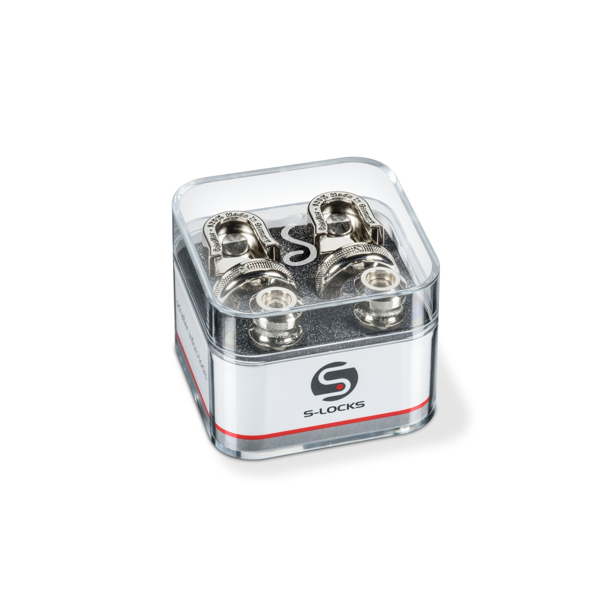 Schaller - S - Lock Strap Locks (2 pieces) - Nickel - La Boîte Musicale - S - Locks - schaller -