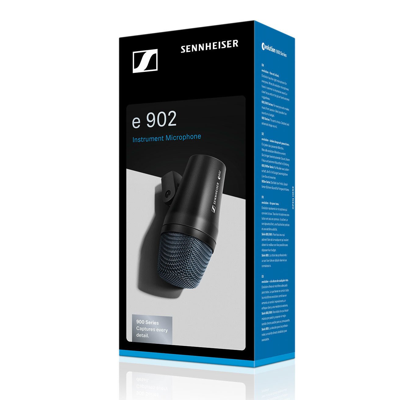 Sennheiser - e 902 Instrument Microphone - Kick Drums - Bass Guitar - La Boîte Musicale - Microphones - Sennheiser -
