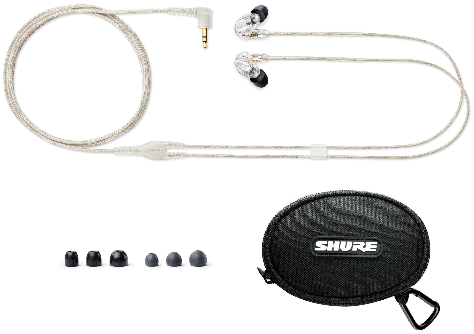 Shure SE215 Sound Isolating Earphones Clear - La Boîte Musicale - Isolating Earphones - Shure -