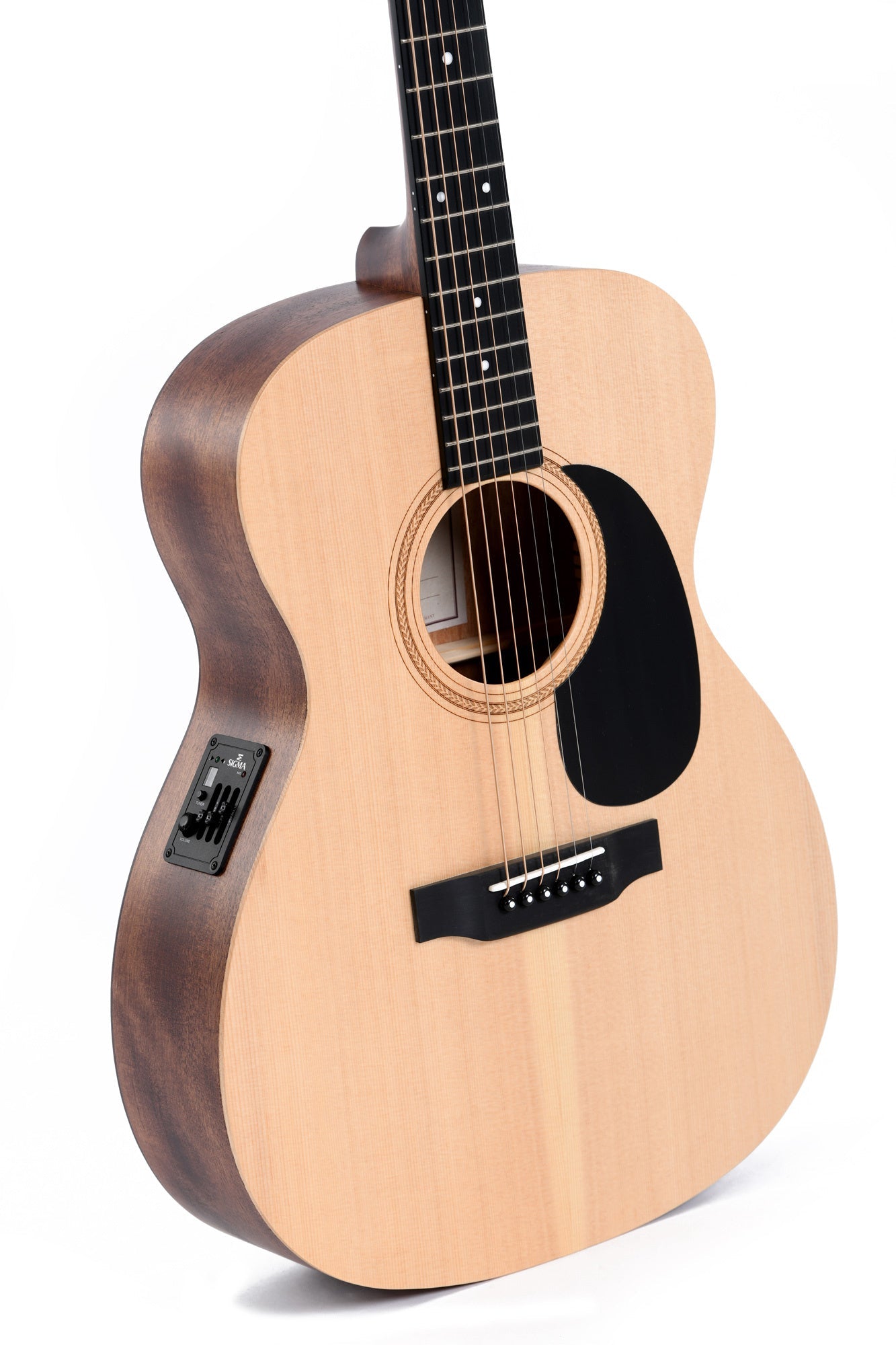 Sigma Guitars - Auditorium Acoustic Electric Guitar - Natural - La Boîte Musicale - Acoustic Guitars - Sigma -