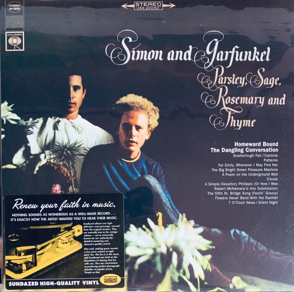 Simon And Garfunkel – Parsley - Sage - Rosemary And Thyme - La Boîte Musicale - Vinyl Records - Vinyl Records -