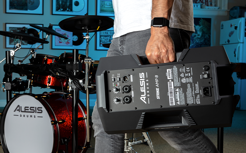Alesis - Strike Amp 8 2000-watt Bluetooth Powered Drum Amplifier